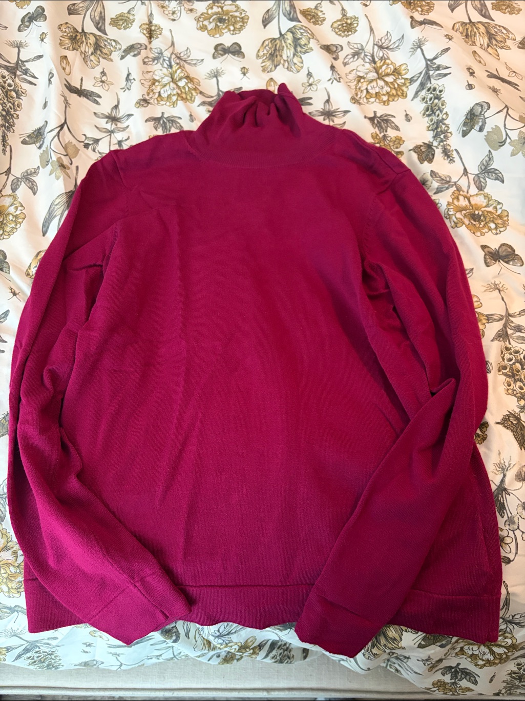 Magenta Turtleneck Sweater